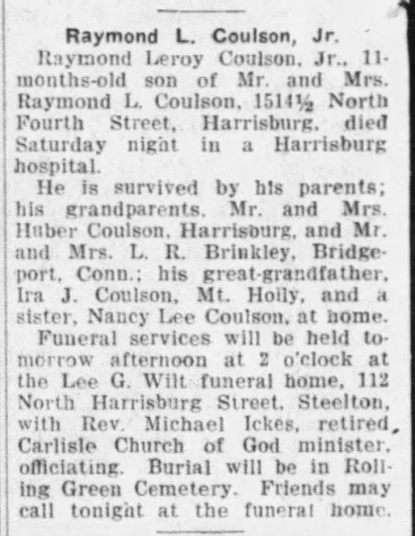 Clipping from The Sentinel